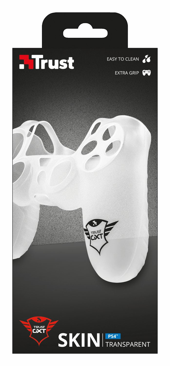 Trust GXT 744 - Étui en silicone pour manette PS4, Transparent Trust GXT 744 - Étui en silicone pour manette PS4, Transparent